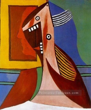  mme - Buste de femme et autoportrait 1929 Cubisme
